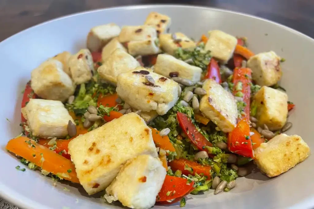 Tofu With Broccoli 'Rice' & Turmeric